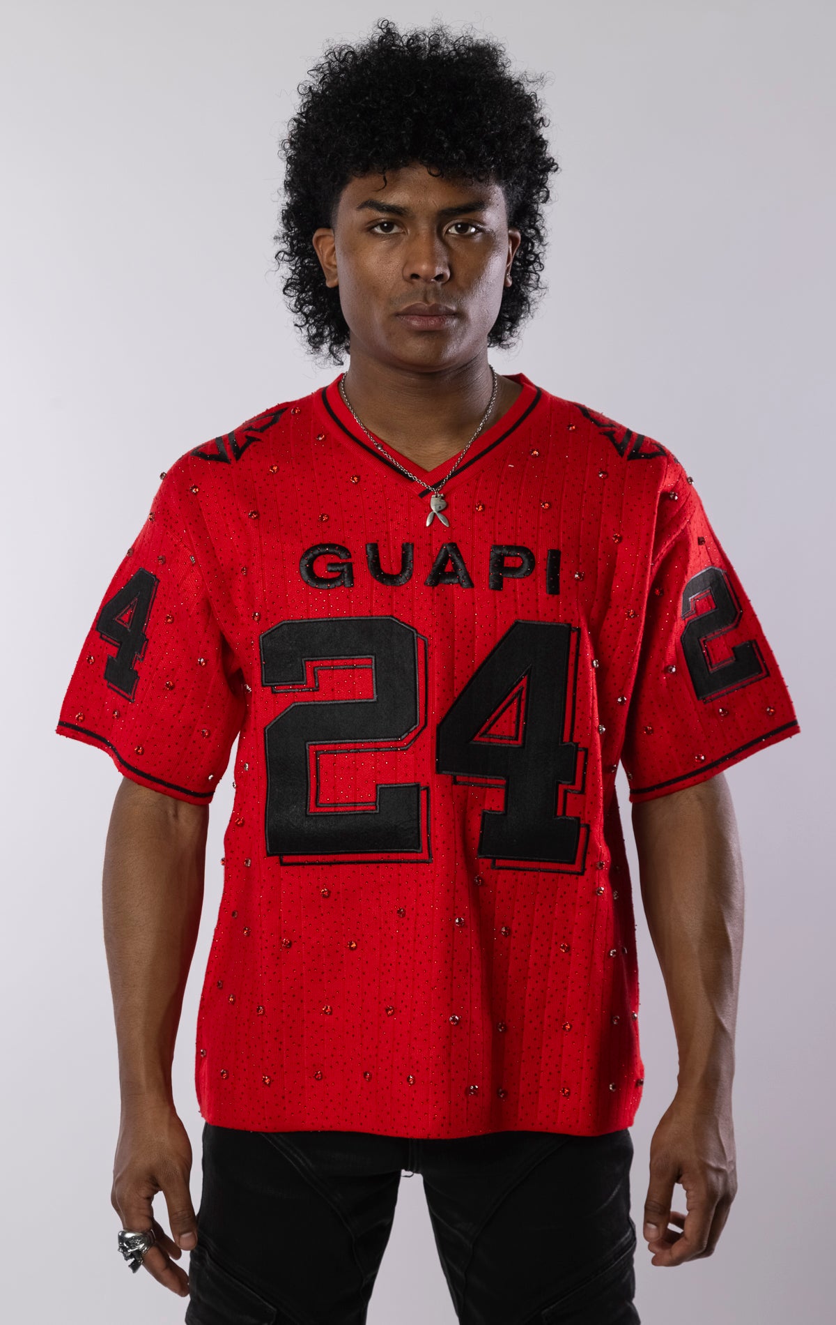 Embellished Football T-Shirt